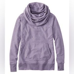 LL Bean Cozy pullover in muted purple heather 2X